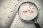 Meeting Date Stock Photo