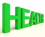 Health Word In Green Stock Photo