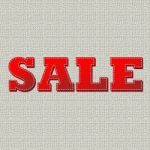 Sale Canvas Stock Photo