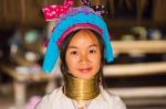 Karen Tribal Girl From Padaung Long Neck Hill Tribe Village Stock Photo