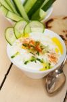 Arab Middle East Goat Yogurt And Cucumber Salad Stock Photo