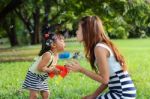 Asian Family Stock Photo