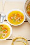 Syrian Barley Broth Soup Aleppo Style Stock Photo