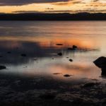 Moulting Lagoon In Tasmania, Australia Stock Photo