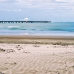 Shorncliffe Pier In The Late Afternoon Stock Photo