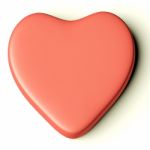 Blank Pink Heart Stock Photo