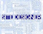 Site Designer Represents Artwork Designers And Graphics Stock Photo