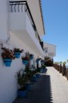 Mijas, Andalucia/spain - July 3 : Typical Street Scene In Mijas Stock Photo