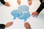 Communication - Speech Bubbles Stock Photo