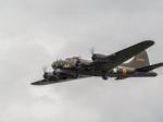 Memphis Belle Boeing B 17 Sally B Bomber Flying Over Biggin Hill Stock Photo