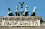 The Brandenburg Gate Monument In Berlin Stock Photo