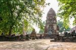 Wat Phra Mahathat Temple Stock Photo