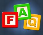 Faq Kids Blocks Means Frequently Asked Questions And Counselling Stock Photo