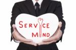 service minded Businessman Stock Photo