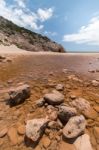 Isolated Beach Stock Photo