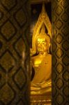 Golden Buddha Statue Stock Photo