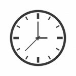 Icon Of Clock -  Iconic Design Stock Photo