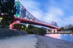 Story Bridge In Brisbane Stock Photo