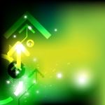 Green Arrow Abstract Design Stock Photo