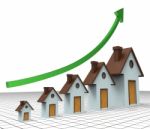 House Prices Increase Means Return On Investment And Amount Stock Photo