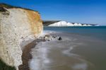 View Of The Sussex Coastline From Hope Gap Stock Photo