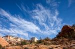 Zion National Park Landscape Stock Photo