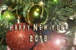 Happy New Year 2018 Stock Photo