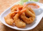 Fried Shrimp Stock Photo