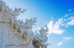 Chiang Rai, Thailand - Octuber 20 , 2016: Wat Rong Khun Temple (white Temple) In Chiang Rai, Thailand Stock Photo