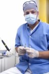 Prepparing Anaesthesia Stock Photo