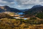 Lakes And Mountains In Wilderness Area Stock Photo