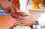 Cultural Thai Wedding Stock Photo