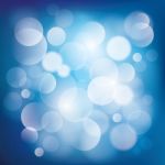 Blue Bokeh Background Stock Photo