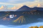 Bromo Vocano Mountain Stock Photo