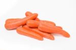 Carrots Isolated On A White Background Stock Photo