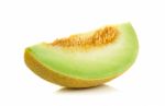 Cantaloupe Melon Isolated On The White Background Stock Photo