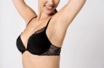 Perfect Woman's Upper Body, Closeup Stock Photo