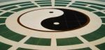 Yin Yang Floor Ground Stock Photo