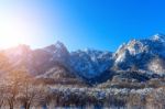 Seoraksan Mountains Is Covered By Snow In Winter, South Korea Stock Photo