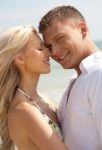 Smiling Young Couples Stock Photo