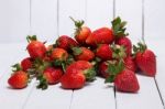 Tasty Strawberries On White Background Stock Photo