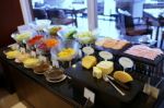 Salad Buffet Line Stock Photo