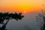 Sunrise On Bukhansan Mountains In Seoul, Korea Stock Photo