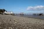 Cardiff Uk March 2014 - View Of Penarth Pier Stock Photo