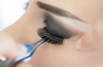 False Eyelashes Stock Photo