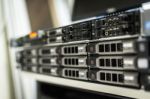 Storage Servers In Data Room Domestic Room Stock Photo