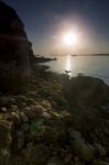 Beaches Near Ferragudo, Portugal Stock Photo