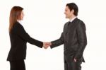 Business People Shaking Hands Stock Photo