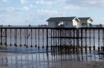 Cardiff Uk March 2014 - View Of Penarth Pier Stock Photo