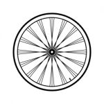 Bicycle Wheel  Illustration Stock Photo